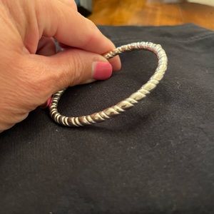Sterling silver bangle bracelet